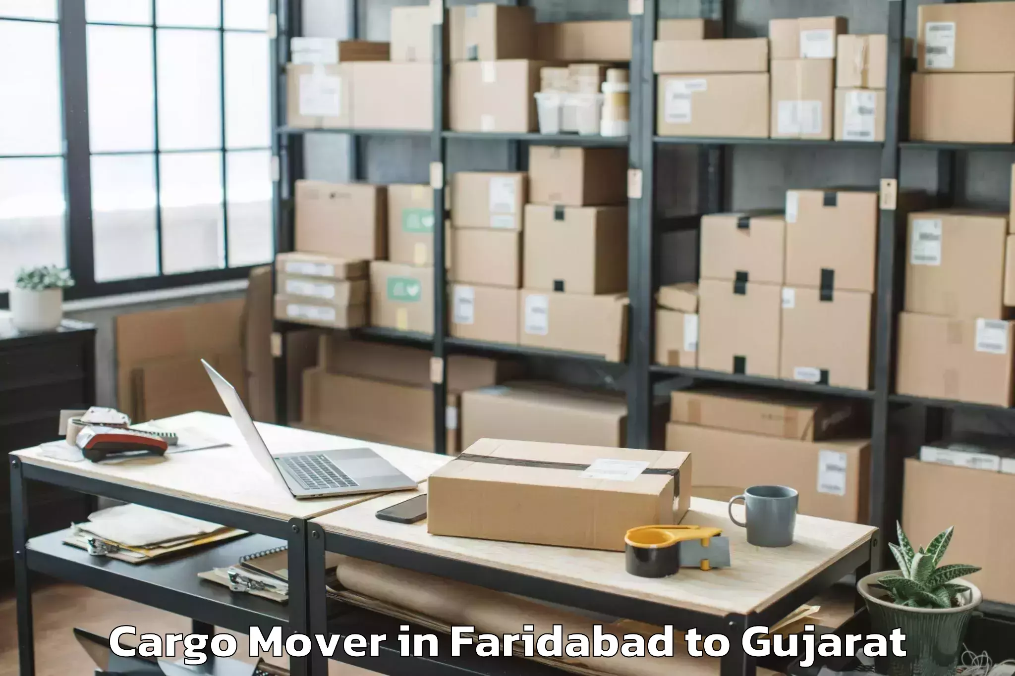 Faridabad to Ghoghamba Cargo Mover Booking